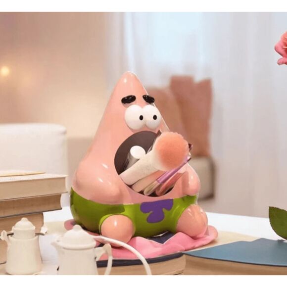 Spongebob Square Pants Patrick Star Open Mouth Make Up Brush Holder - Picture 1 of 3
